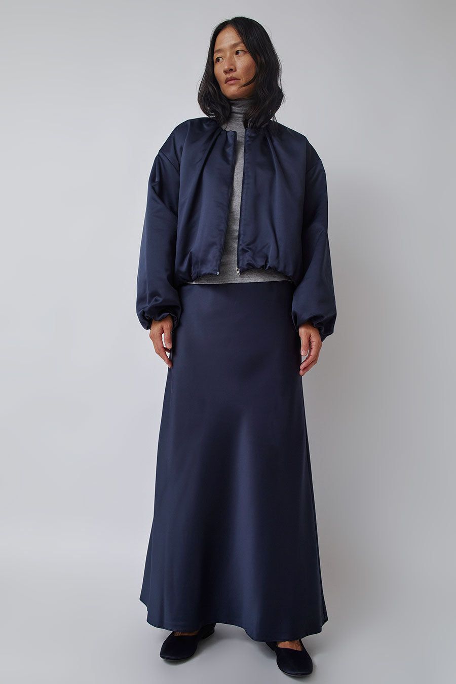 Amomento Silky Padded Crop Jumper in Navy sold by No. 6 product image thumbnail 3