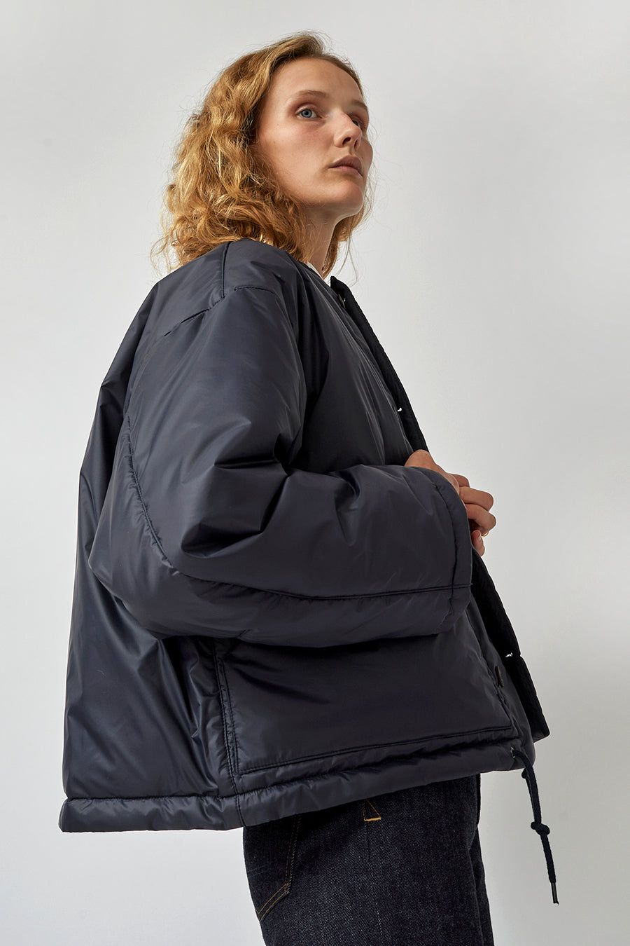 Girls of Dust Nuclear Jacket in Navy Nylon sold by No. 6 product image thumbnail 2