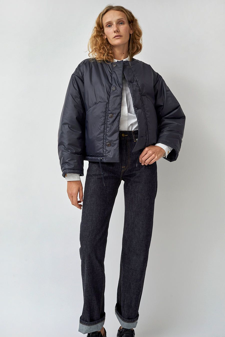 Girls of Dust Nuclear Jacket in Navy Nylon sold by No. 6 product image thumbnail 3