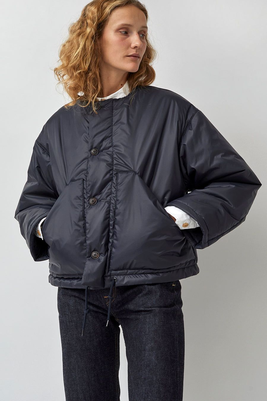 Girls of Dust Nuclear Jacket in Navy Nylon sold by No. 6 product image thumbnail 4