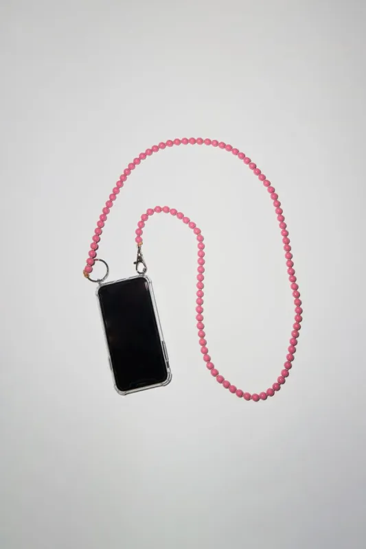 Ina Seifart Handykette Iphone Necklace in Rose with Beige Thread sold by No. 6