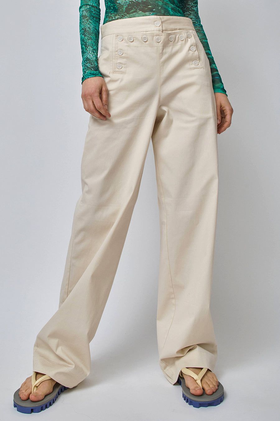 SERAPIS Sailor Pant in Rope Ivory sold by No. 6 product image thumbnail 2