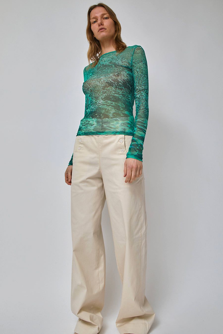 SERAPIS Sailor Pant in Rope Ivory sold by No. 6 product image thumbnail 3