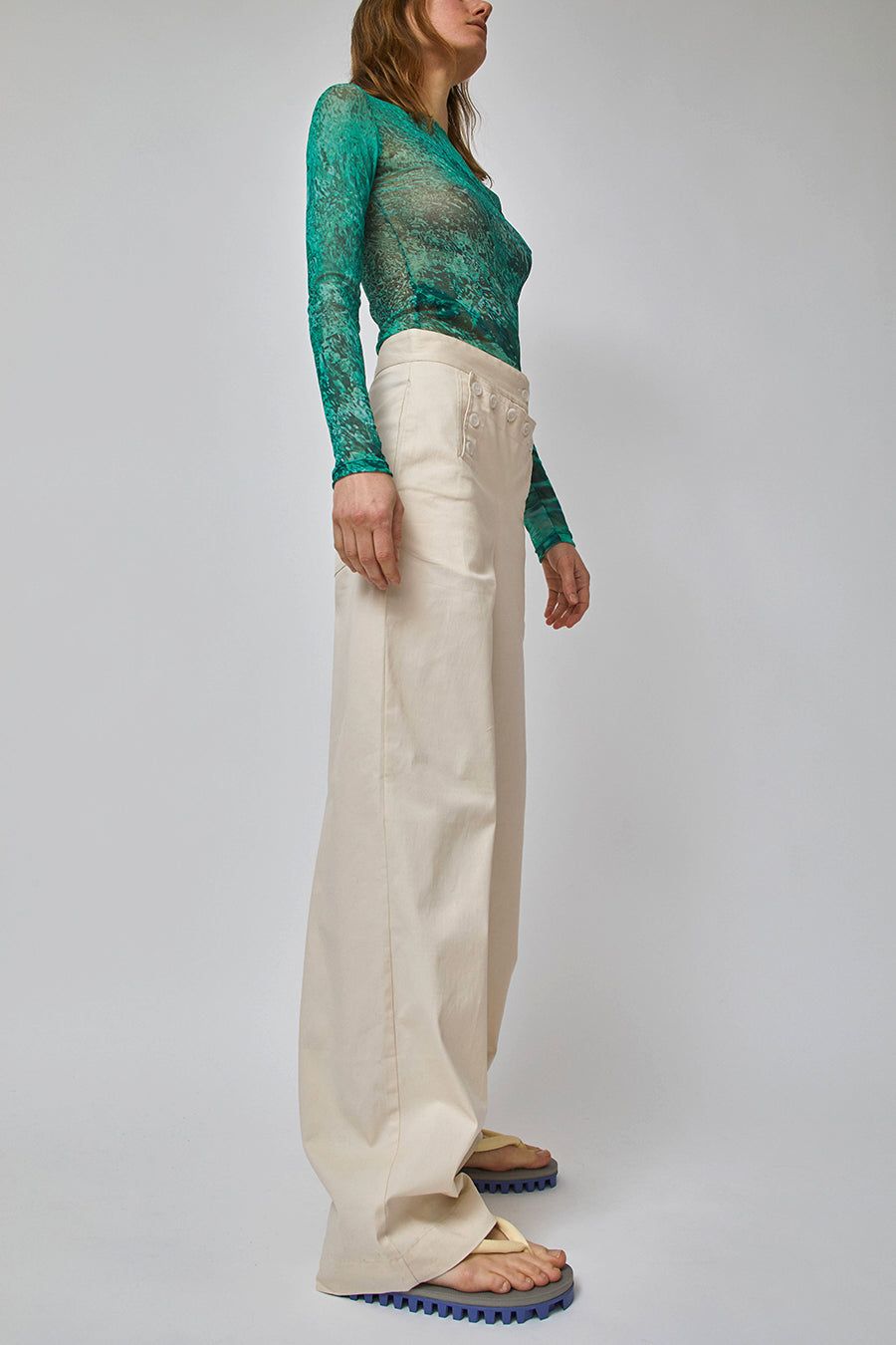 SERAPIS Sailor Pant in Rope Ivory sold by No. 6 product image thumbnail 4