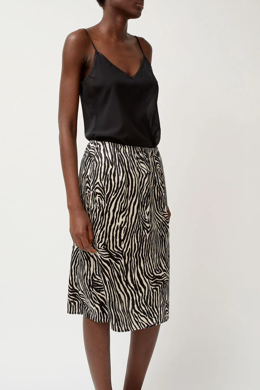 6397 Printed Slip Skirt in Zebra Print sold by No. 6 product image thumbnail 2