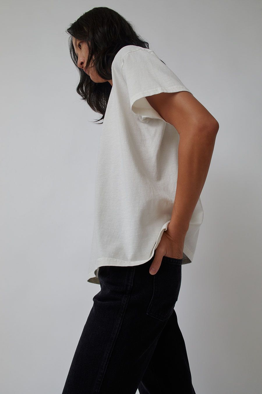 B Sides Short Sleeve T Shirt in Overdye Snow White sold by No. 6 product image thumbnail 3