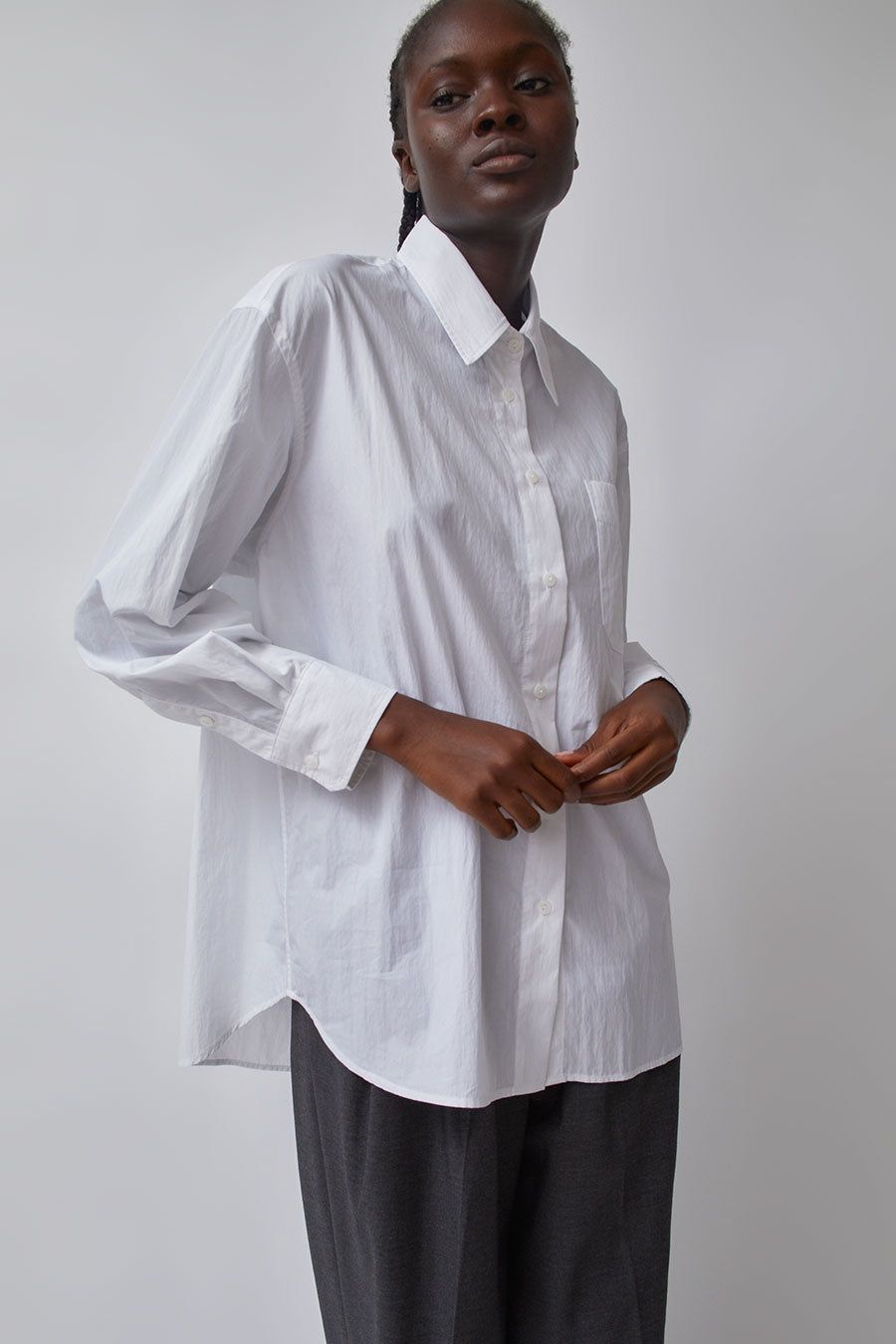 Mijeong Park Oversized Shirt in White sold by No. 6