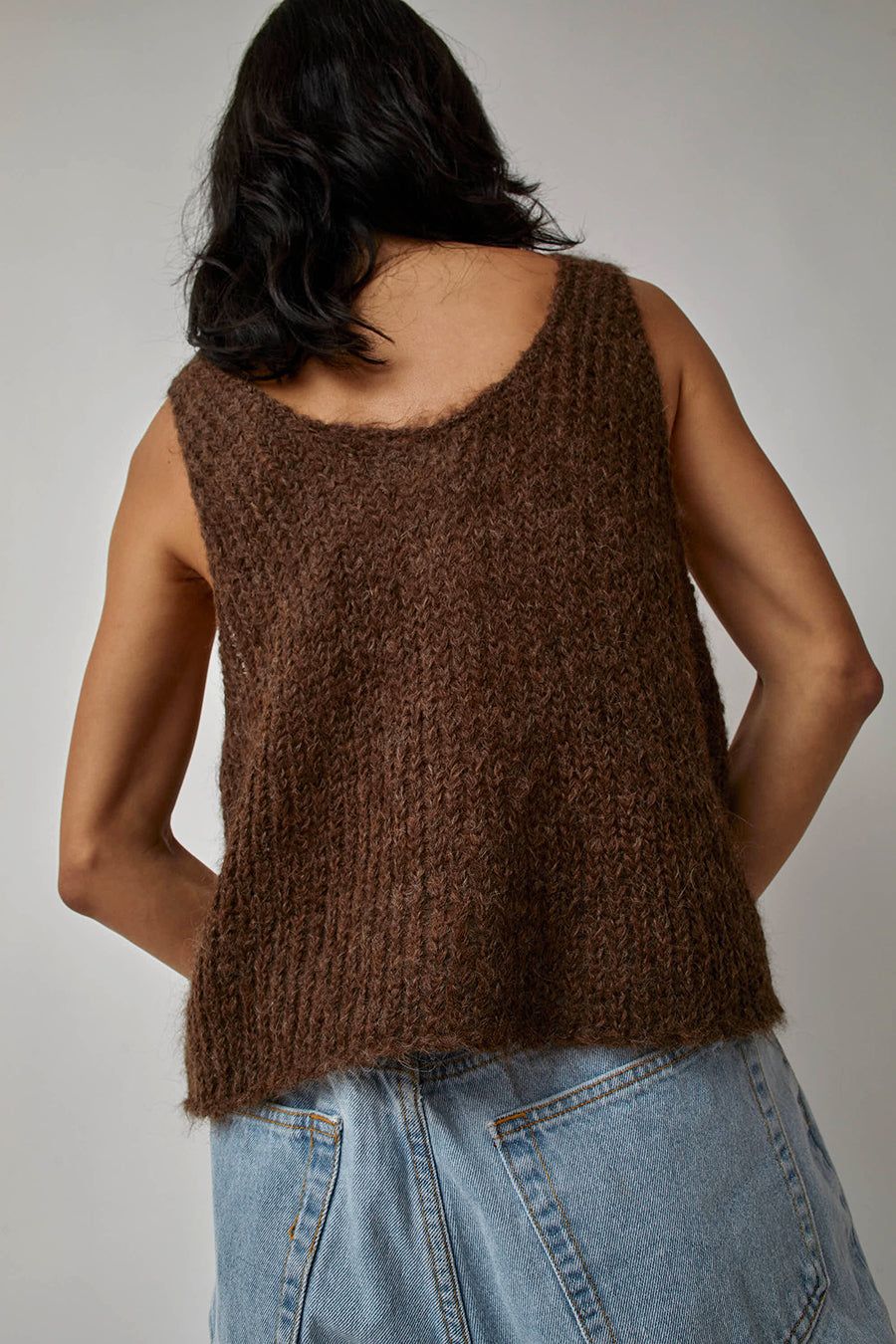 Atelier Delphine Sweater Tank in Rich Brown sold by No. 6 product image thumbnail 4