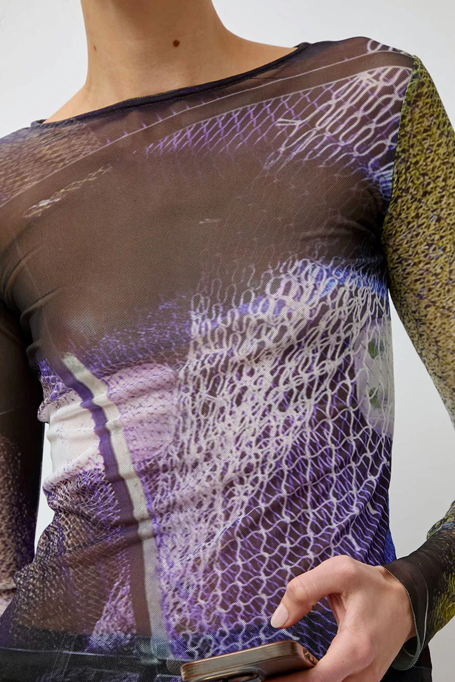 SERAPIS Mesh Top in Purple Nets sold by No. 6 product image thumbnail 2