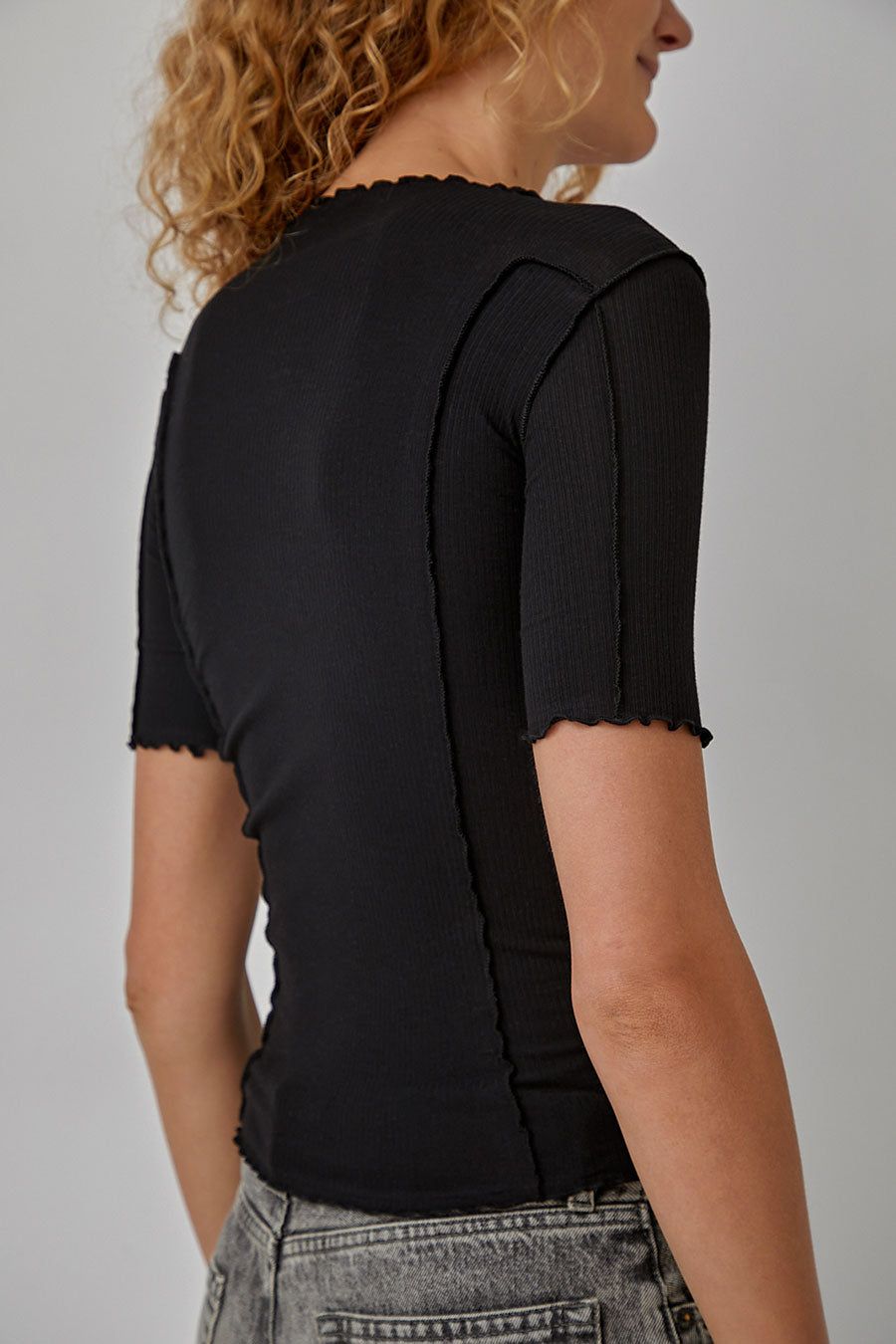 Baserange Omato Short Sleeve Tee in Black sold by No. 6 product image thumbnail 5