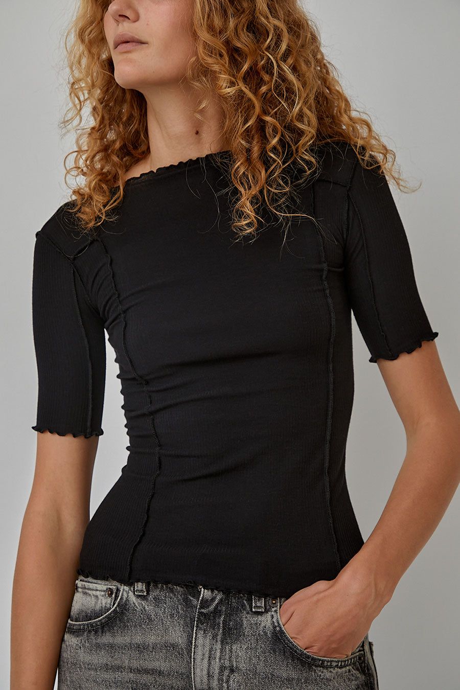 Baserange Omato Short Sleeve Tee in Black sold by No. 6 product image thumbnail 2