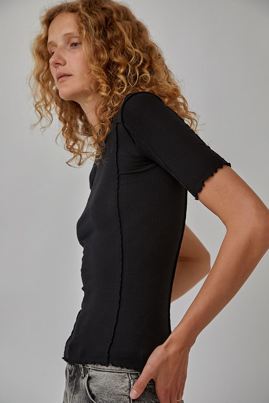 Baserange Omato Short Sleeve Tee in Black sold by No. 6 product image thumbnail 3