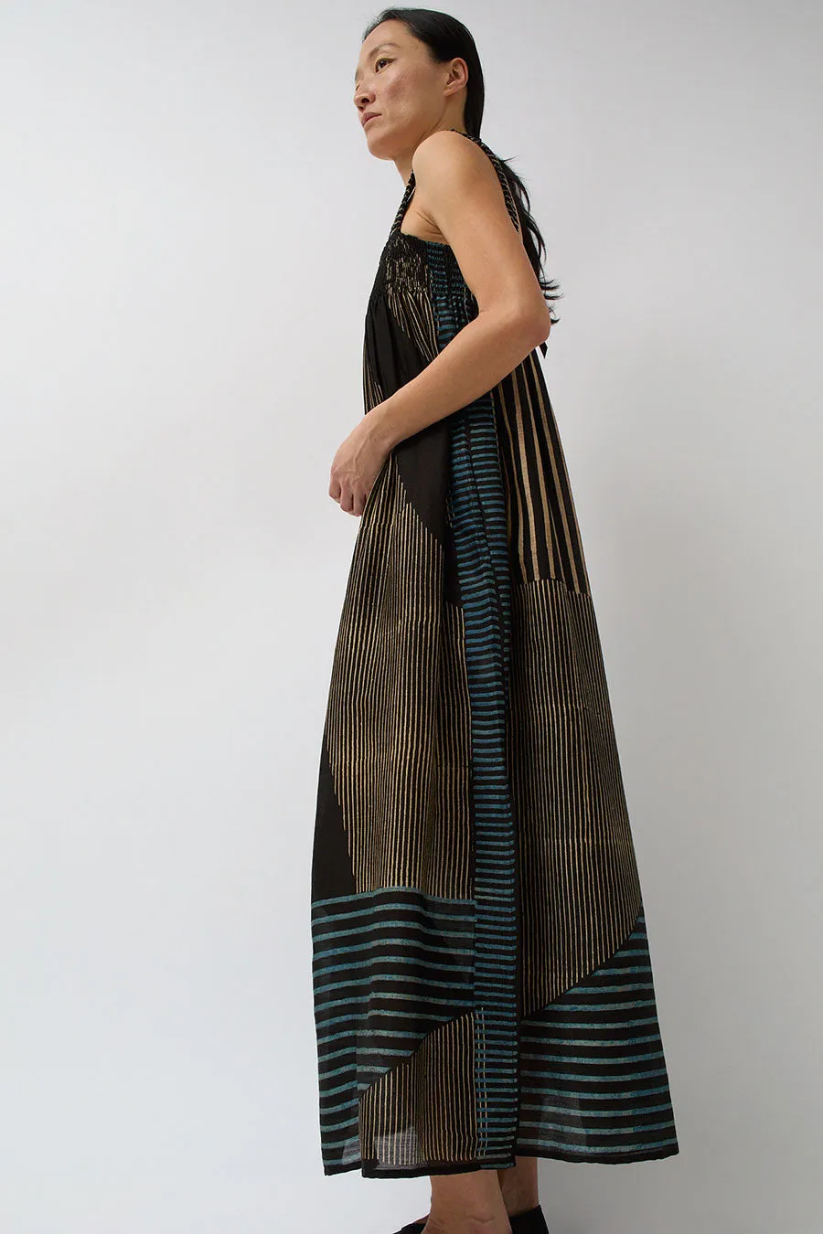 NYMANE Agnes Dress in Iron Dye Moon Sun Print sold by No. 6 product image thumbnail 3