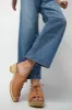 No.6 Simone Clog on Mid Heel in Desert sold by No. 6