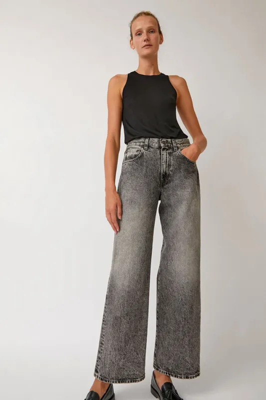 6397 Wide Jean in Worn Grey sold by No. 6