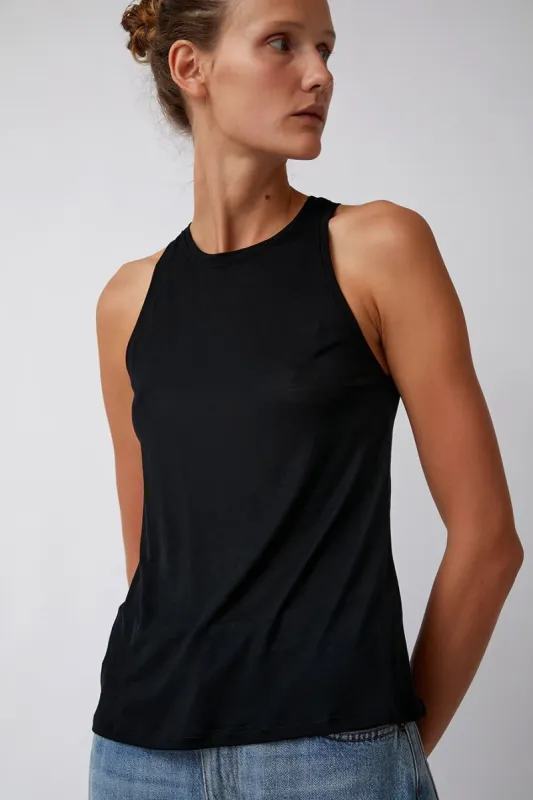 6397 High Neck Tank in Black sold by No. 6