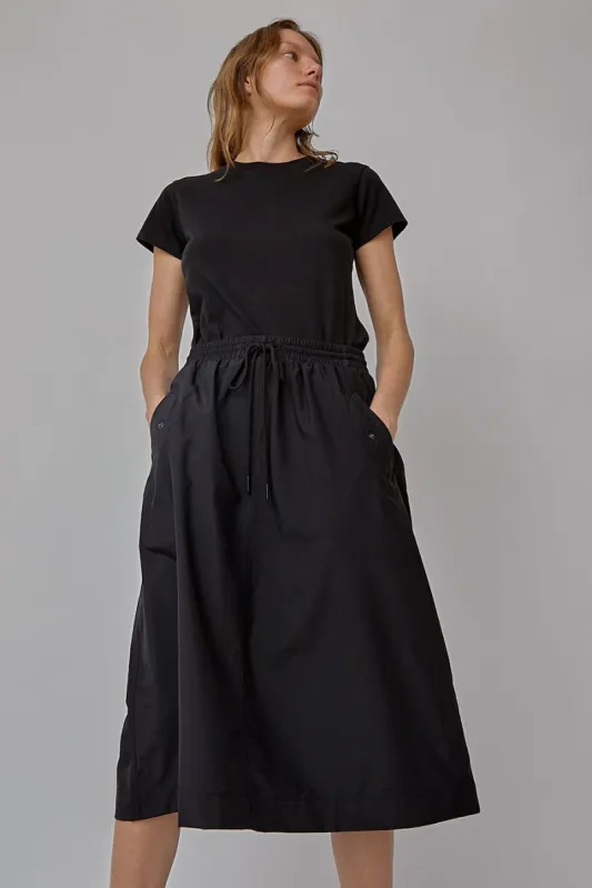 6397 Nylon Skirt in Black made by No. 6