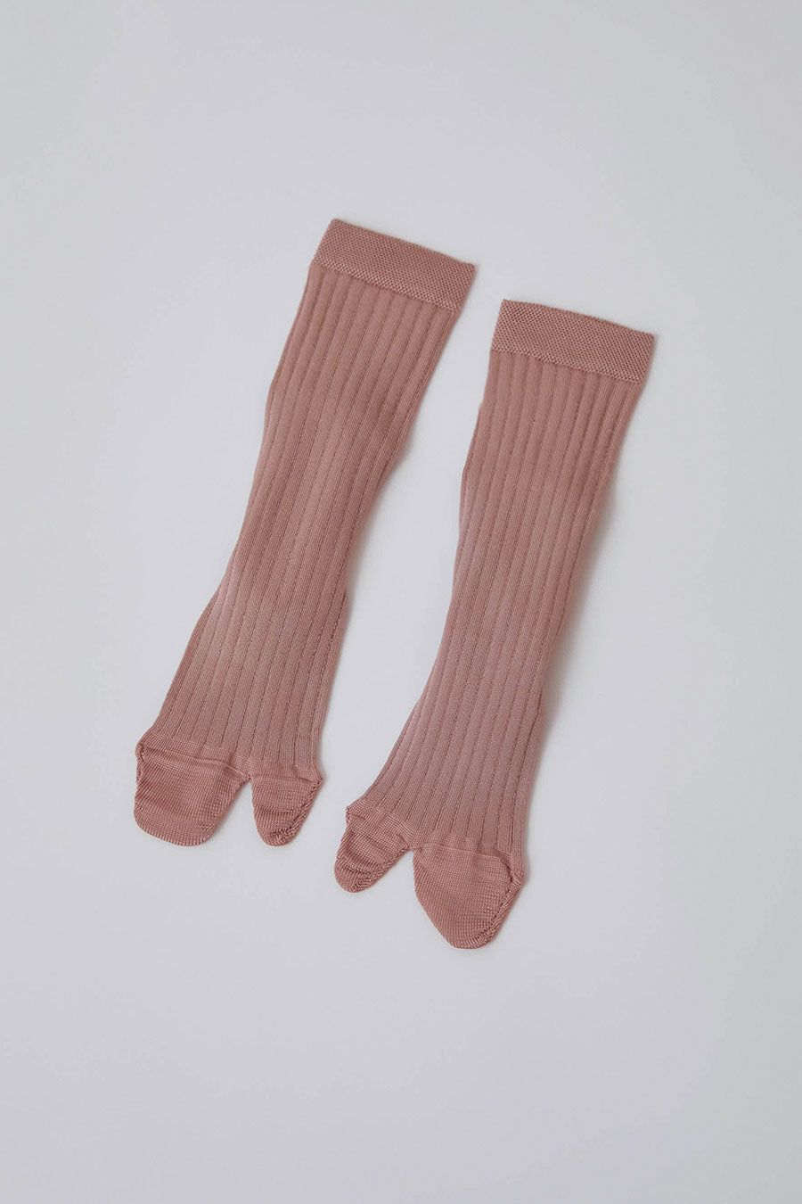 Drogheria Crivellini Viscose Tabi Socks in Rosewood sold by No. 6
