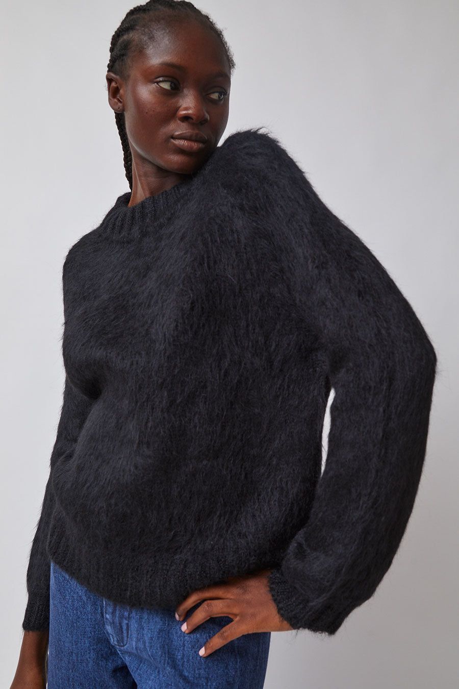 Maria Stanley Ryan Pullover in Noir sold by No. 6