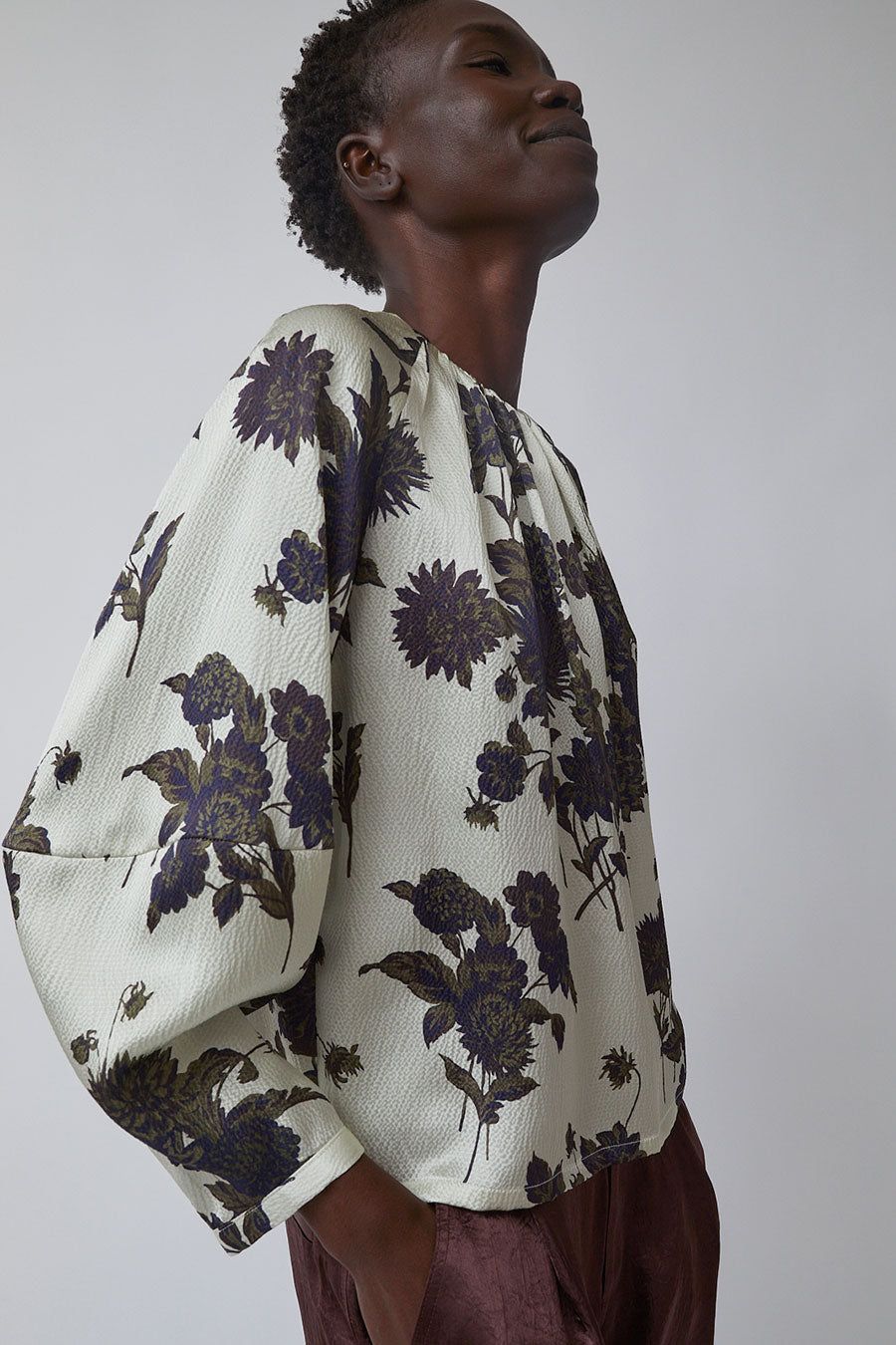 No.6 Long Sleeve Maia Top in Cream Brighton Floral sold by No. 6 product image thumbnail 3