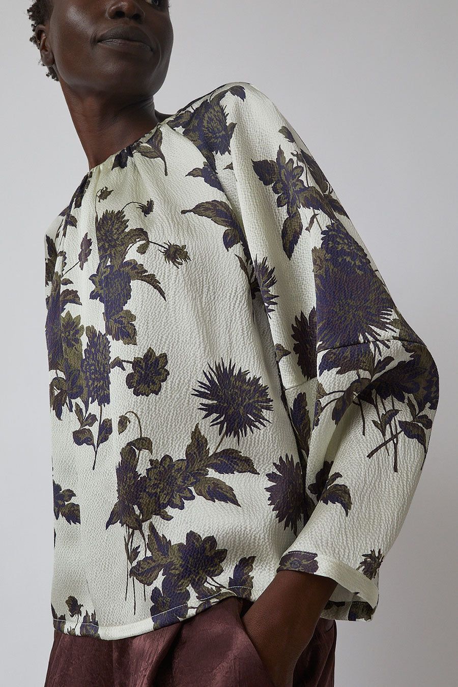 No.6 Long Sleeve Maia Top in Cream Brighton Floral sold by No. 6 product image thumbnail 2
