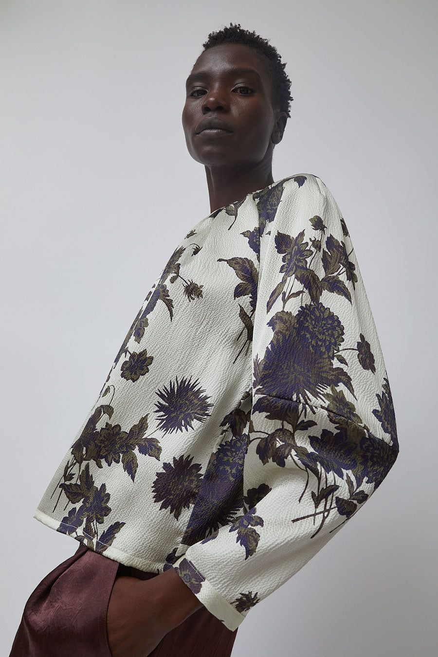 No.6 Long Sleeve Maia Top in Cream Brighton Floral sold by No. 6 product image thumbnail 4