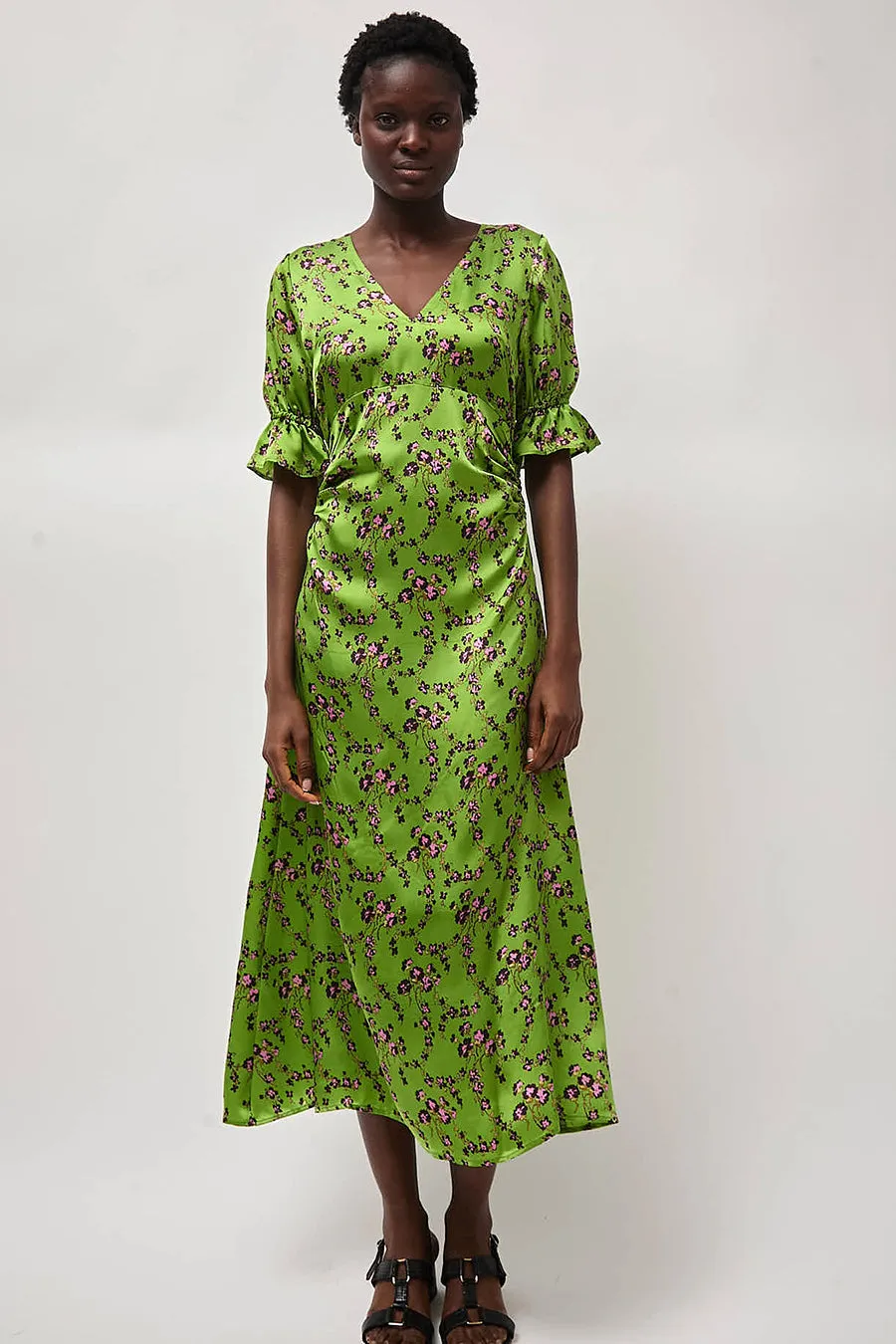 No.6 Luisa Dress in Green Trellis sold by No. 6