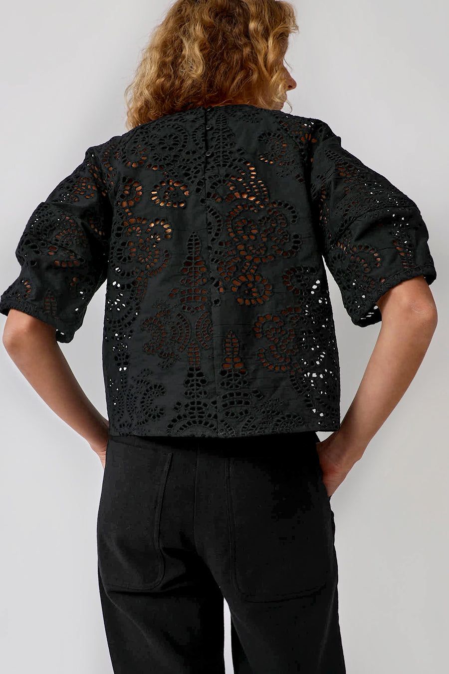 No.6 Maia Top in Black Eyelet sold by No. 6 product image thumbnail 5