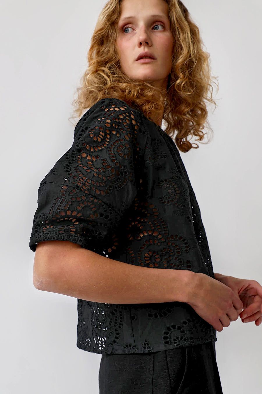 No.6 Maia Top in Black Eyelet sold by No. 6 product image thumbnail 4