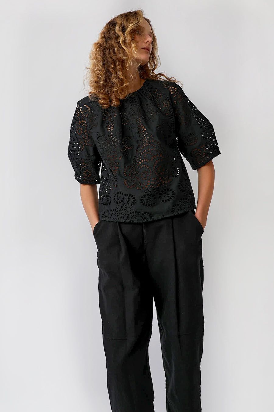 No.6 Maia Top in Black Eyelet sold by No. 6 product image thumbnail 6
