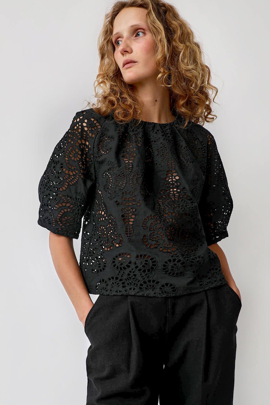 No.6 Maia Top in Black Eyelet sold by No. 6 product image thumbnail 3