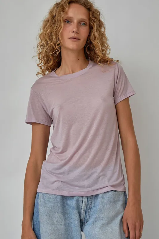 Baserange Tee Shirt in Sea Purple made by No. 6