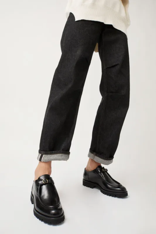 No.6 Logan Shoe in Black made by No. 6