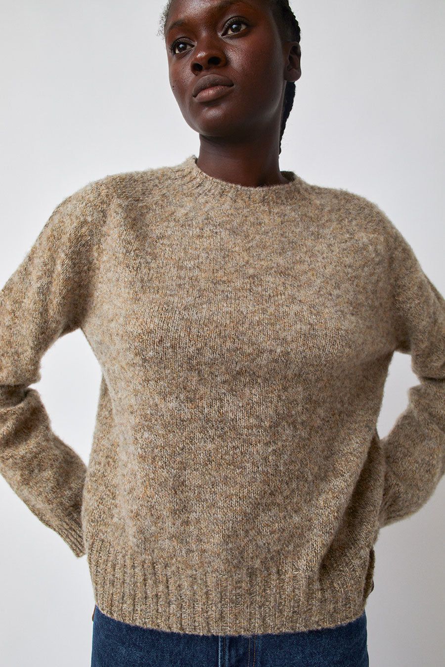 新品 BRIEFING 正規品 CAMO JQ CREW NECK KNIT