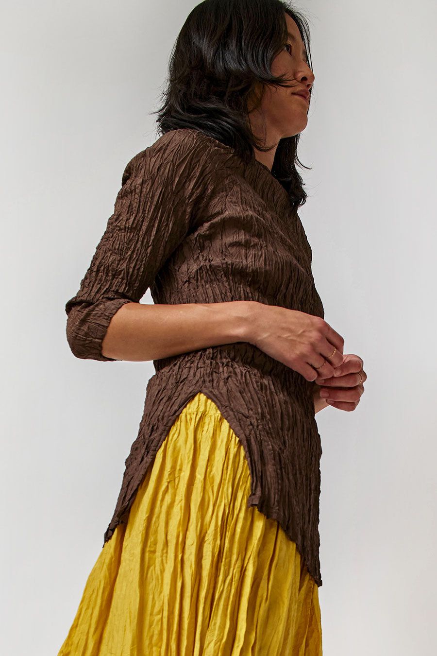 Anaak Palma Pleated Tunic in Cacao sold by No. 6 product image thumbnail 3