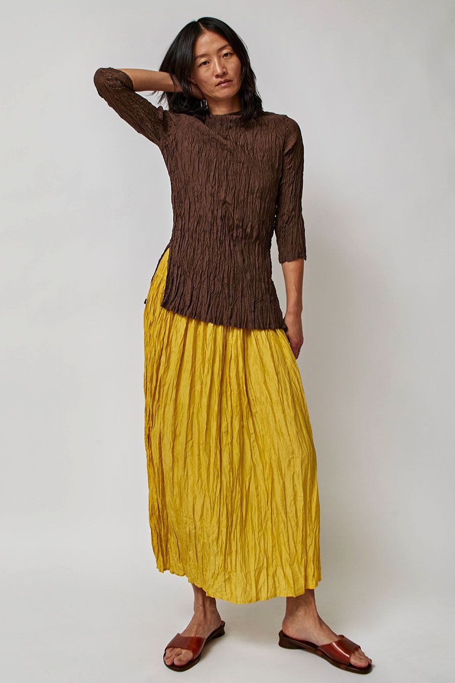 Anaak Palma Pleated Tunic in Cacao sold by No. 6 product image thumbnail 5