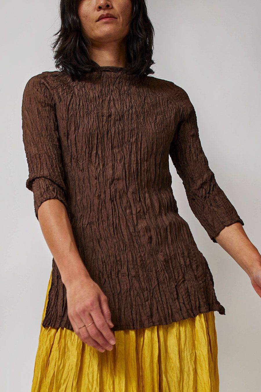 Anaak Palma Pleated Tunic in Cacao sold by No. 6 product image thumbnail 2