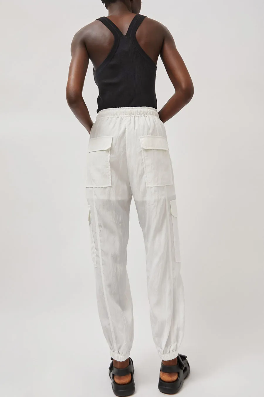 Mijeong Park Lightweight Cargo Pants in White sold by No. 6 product image thumbnail 4