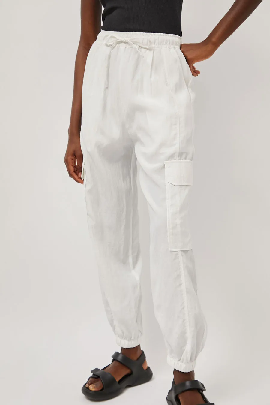 Mijeong Park Lightweight Cargo Pants in White sold by No. 6 product image thumbnail 2