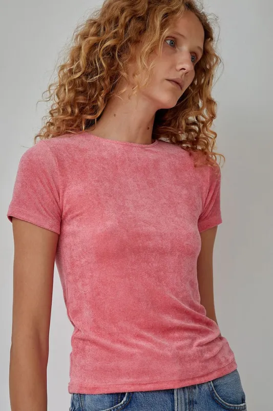 Baserange Omo Tee in Zui Pink made by No. 6