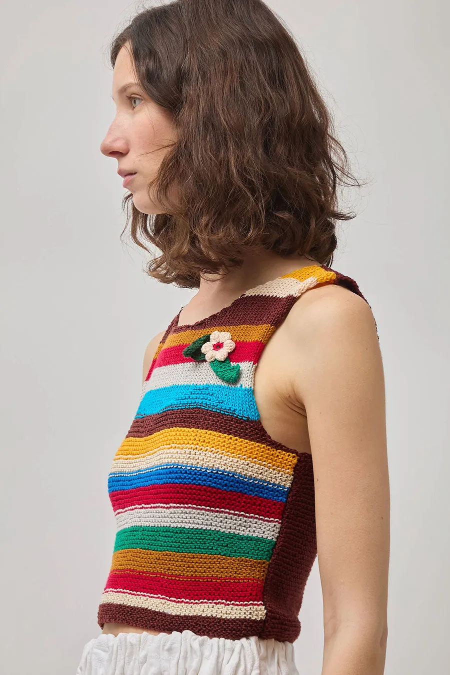 Anntian Handknit Tanktop in Stripe sold by No. 6 product image thumbnail 4
