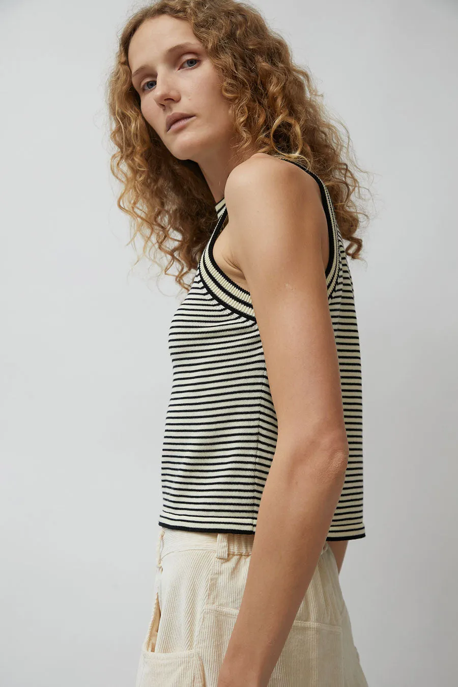 CORDERA Cotton Striped Tank Top in Stripe sold by No. 6 product image thumbnail 3