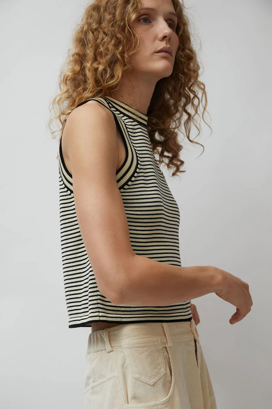 CORDERA Cotton Striped Tank Top in Stripe sold by No. 6 product image thumbnail 5