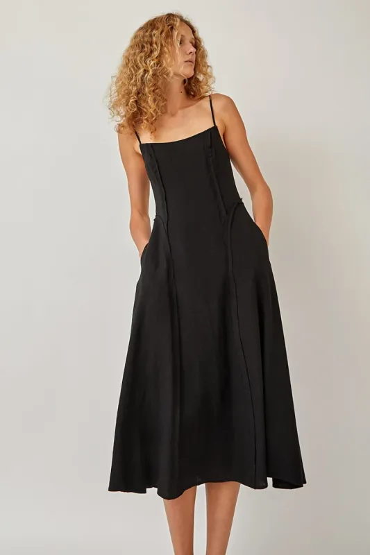 Ciao Lucia Rosalba Dress in Black sold by No. 6