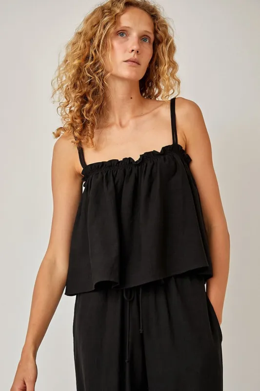 Ciao Lucia Cosetta Top in Black sold by No. 6