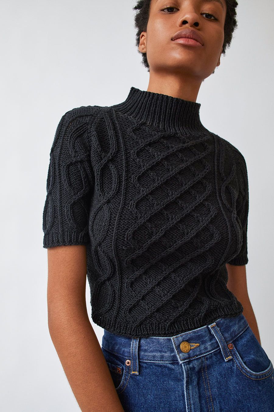 Kotika Braided Top in Black sold by No. 6