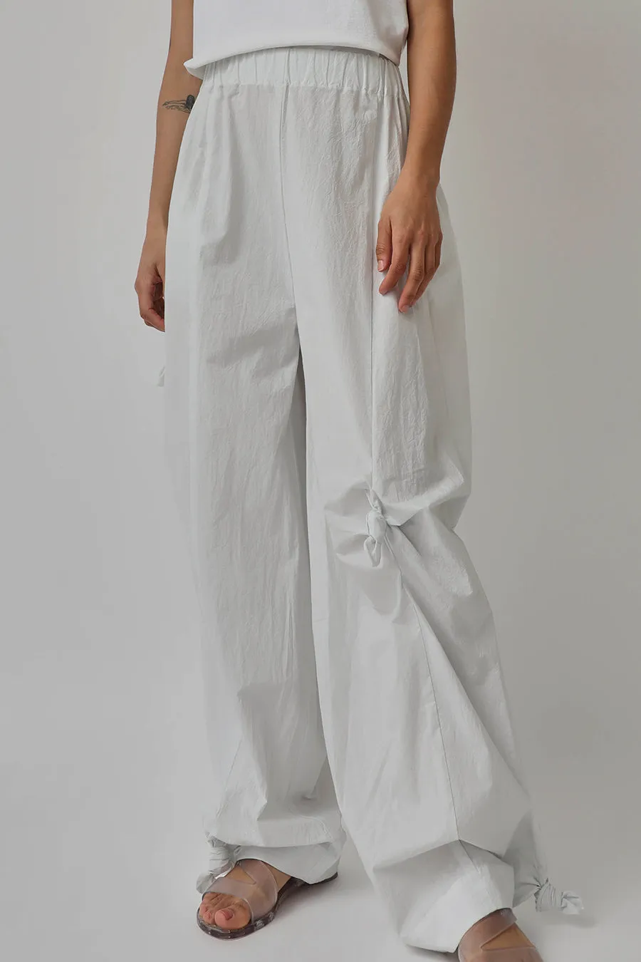Lauren Manoogian Knot Pants in Eggshell sold by No. 6