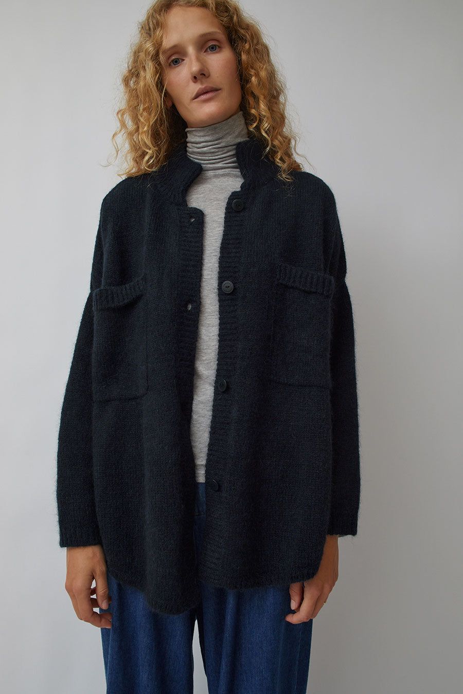 CORDERA Baby Alpaca Polo Jacket in Navy sold by No. 6 product image thumbnail 2