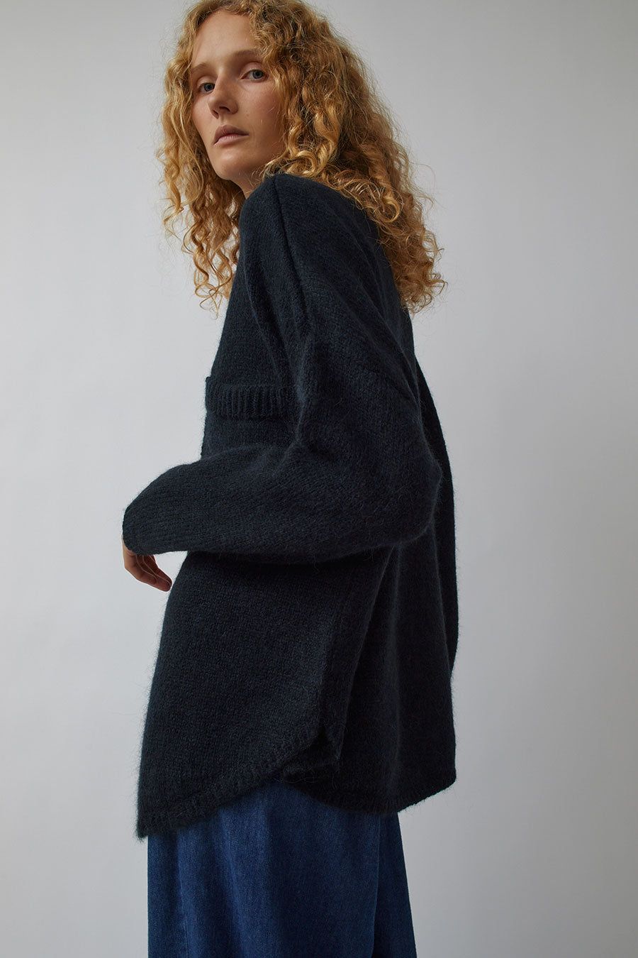 CORDERA Baby Alpaca Polo Jacket in Navy sold by No. 6 product image thumbnail 4