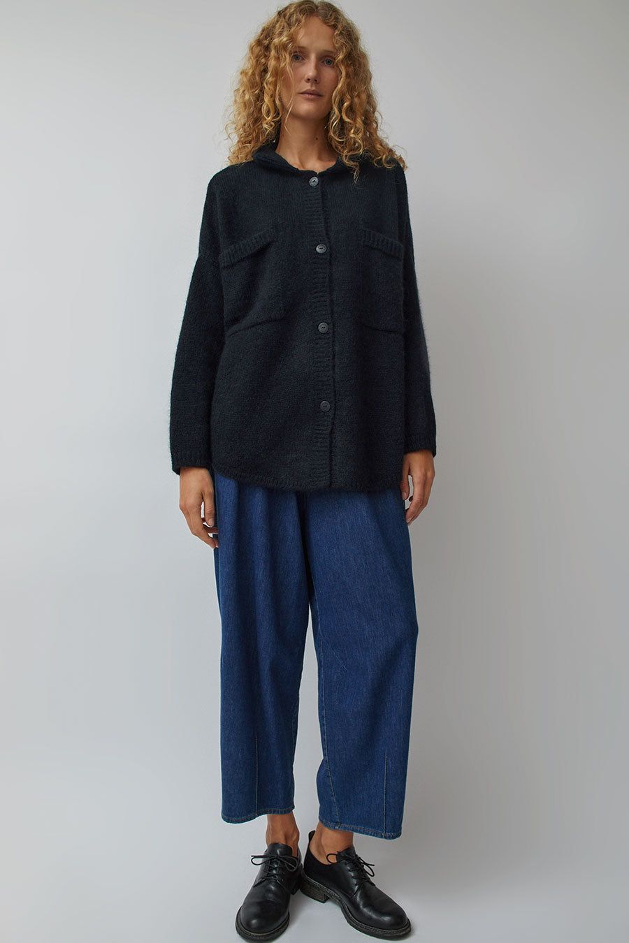 CORDERA Baby Alpaca Polo Jacket in Navy sold by No. 6 product image thumbnail 6